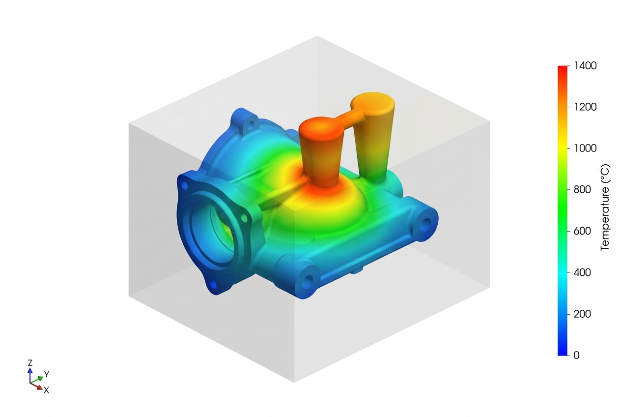 3D Thermal Solidification Simulation